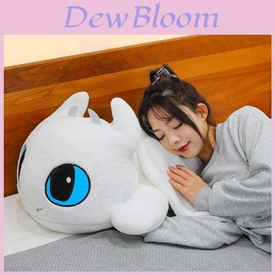 Adorable Rabbit Fur Fluffy Toothless Dragon Plush Toy Cuddly Pillow For Girls Birthday Gift