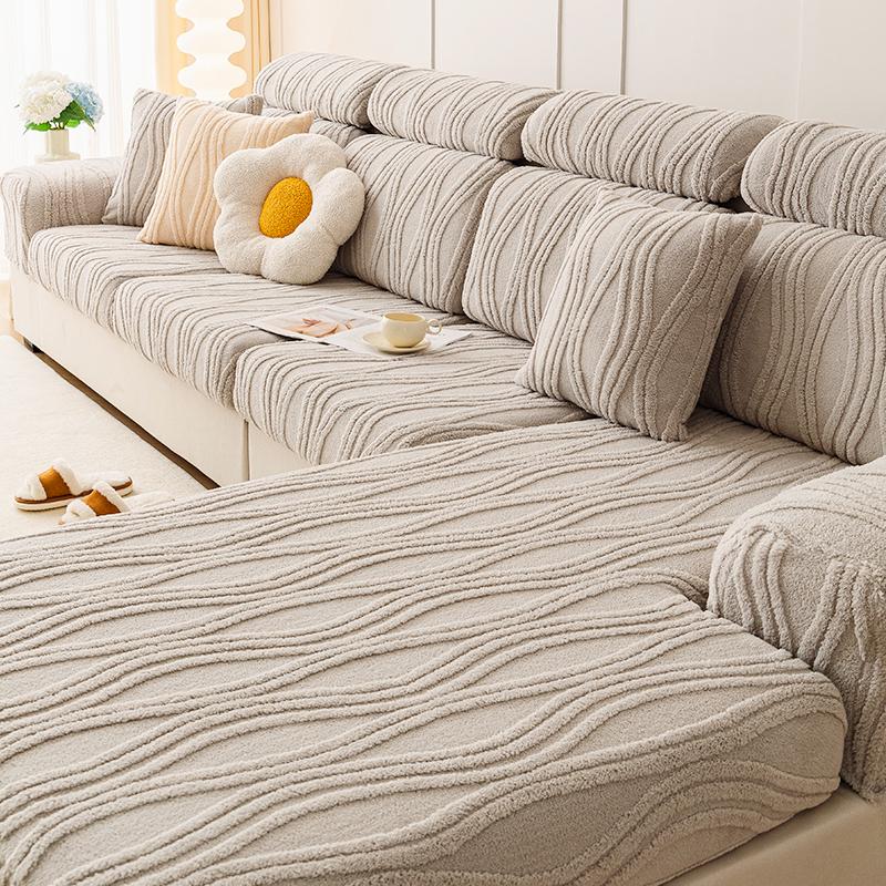 Shu Elastischer Sofabezug aus Baumwollsamt, All-Inclusive-Universalbezug, universeller Anti-Katzenkratz-Sofabezug, neue Sofahüte