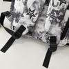 Student School Bag Nylon Backpack Men's Large Capacity Graffiti Backpack