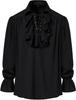 Camicia Pizzo Pirata Vittoriana Steampunk Retrò da Uomo