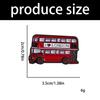 British Souvenir Enamel Pin Red Double Layer Bus Brooch Alloy Accessory For Jacket Backpack Fashion Jewelry