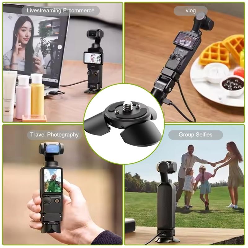 Camera Positioning Base Mini Tripod Kit Easy Installation For Pocket 3 Cameras Mount Enhances Stability