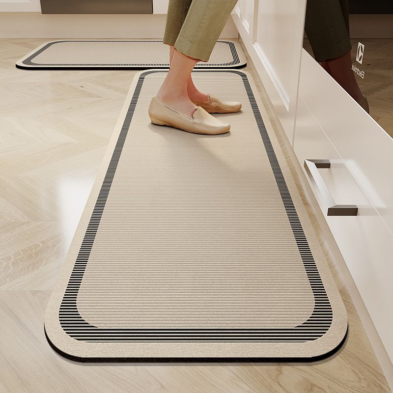 1/2PC Wabi-Sabi Kitchen Floor Mat Non-Slip And Oil Resistant Carpet Diatomaceous Mud Absorbent Foot Mat Home Decoration