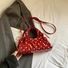 Polka Dot Print Bag Sweet Bow Bolsos mujer Crossbady Bags for Woman Multi-function Bolsa Ruched Cloud Sac Femme Portable Bolso