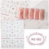 3D Geprägte Nail Art Aufkleber Bunte Blumen Nagelabziehbilder Selbstklebende Nageldesign Aufkleber für Nagelkunst Dekorationen