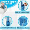 Adjustable Toilet Tank Tablet Holder Silicone Hanging Toilet Cleaner Block Storage Basket  Versatile Cleaner Deodorizer Hangers