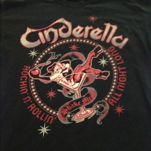 Cinderella Band Cotton Short Sleeve Black Men S4XL TShirt FN152 Unisex T-Shirt XXL