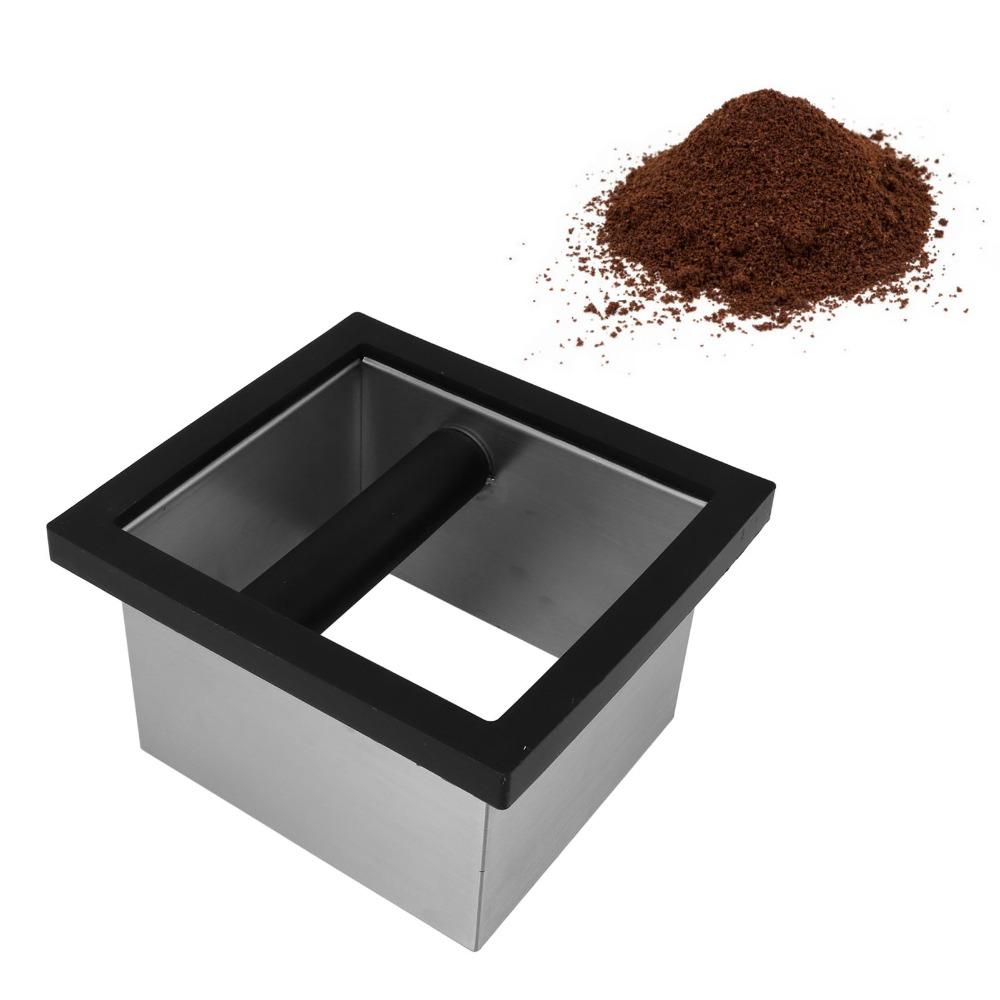 Open Bottom Espresso Knock Box Stainless Steel Desktop Knock Box For Cafe