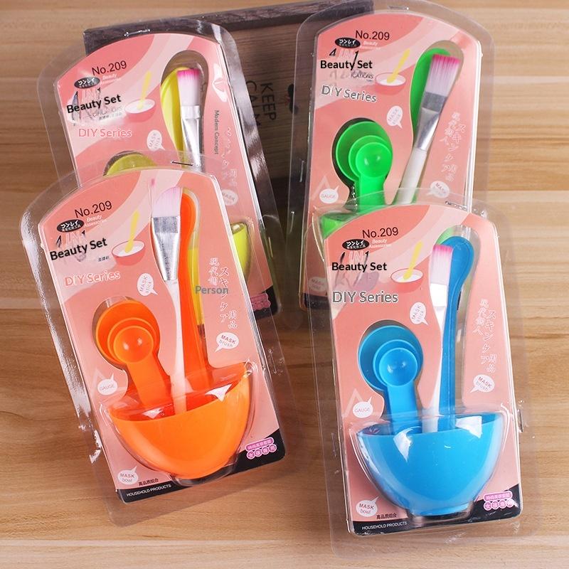 Conjunto de Tigela para Máscara e Tigela de Mistura e Conjunto de Seis Pincéis para Fazer Máscara Facial DIY Ferramentas de Beleza e Maquiagem