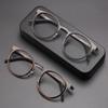 Ultralight Glasses Frame Men Women Fashionable Retro Round Screwless Eyeglasses Titanium Acetate Oculos Classic Design