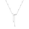 Bow Pearl Fringed Clavicle Chain Temperament Versatile Beaded Sweater Chain Accessories Neck Chain Accessories