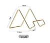 Geometric Wrought Iron Desktop Storage Organizer and Display Stand
