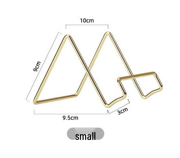 Geometric Wrought Iron Desktop Storage Organizer and Display Stand