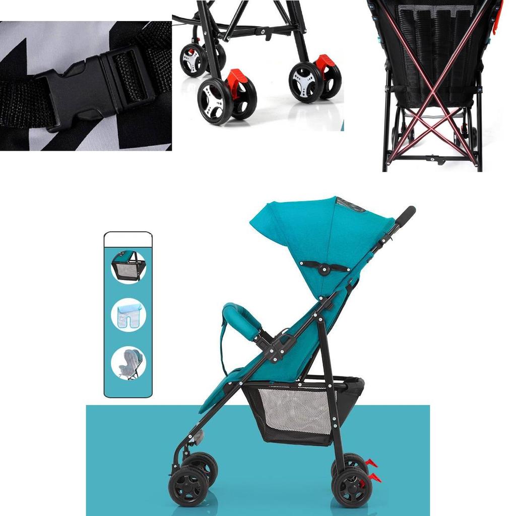 Lightweight Foldable Baby Stroller Compact Umbrella Design Perfect For Summer Travel