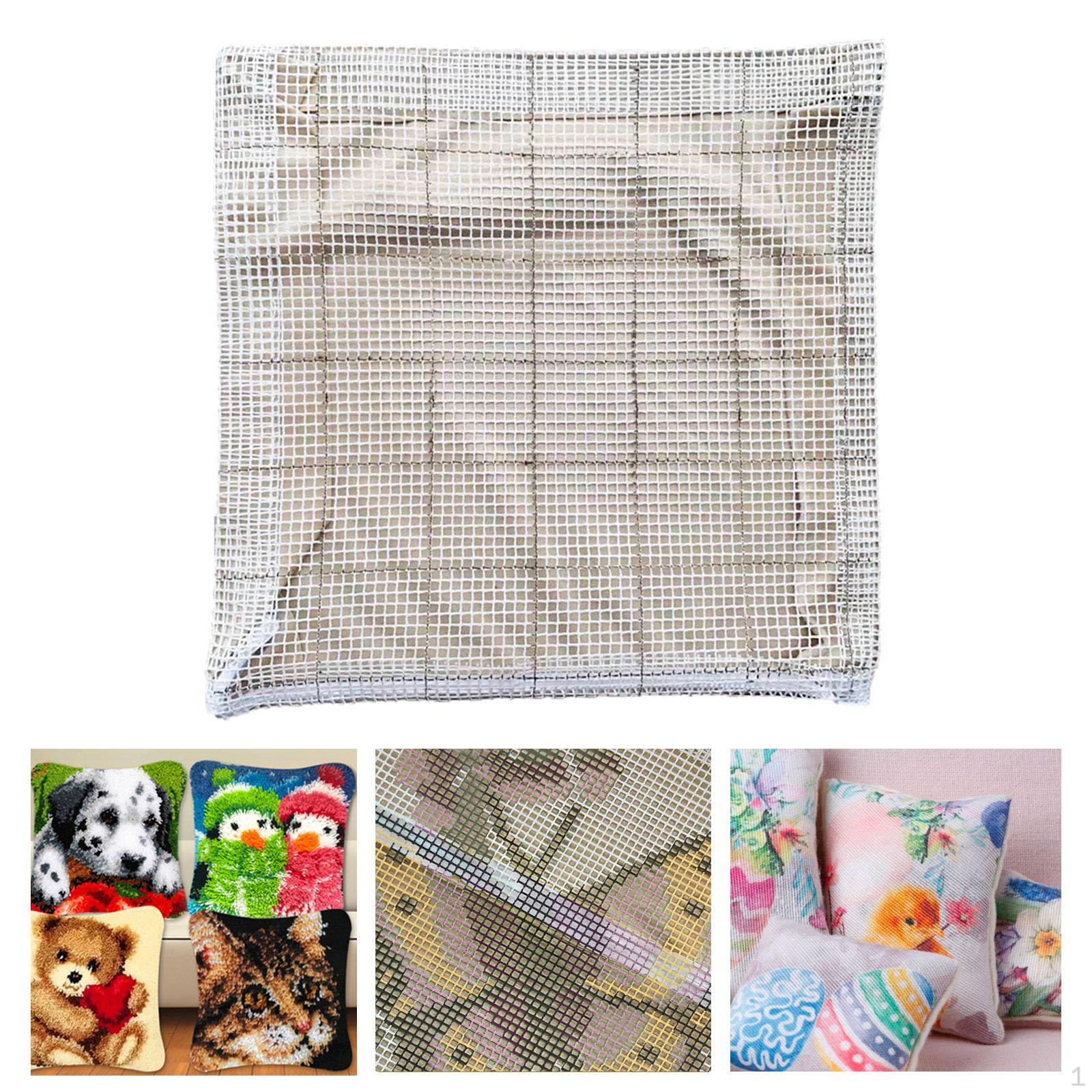 

Rug Hooking Mesh Fabrics for Generous Working Surface Professional Reusable 40cmx40cm