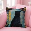 Van ART GGogh Lustige Katze Personalisierte Kissenstaubabdeckung Schlafzimmer Kinder Party Dekoration Kissenbezug Geburtstag Kinder Geschenk