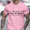 Pánské oblečení Povědomí o autismu Ležérní móda Móda Streetwear Povědomí o autismu Podpůrná trička Harajuku Y2k Grafické topy Pánské tričko