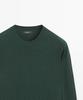 Masimodutti Wool Cotton Round Neck Knit Sweater