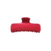 Luxury Wine Red Hair Styling Shark Clip for Girls - Versatile Acetate Claw Clip