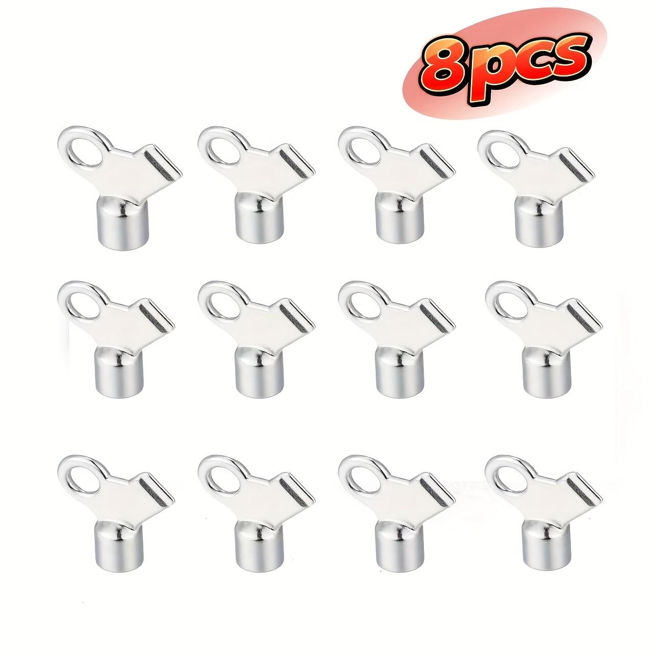 

8pcs Heavy-Duty Metal Cooler Bleed Valve Switch Key Vent Valve Heater - Suitable for Most Vehicles, Easy-Open Heating System