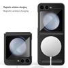 Samsung Flip6 Magnetic Case with Integrated Screen Protector and Invisible Stand