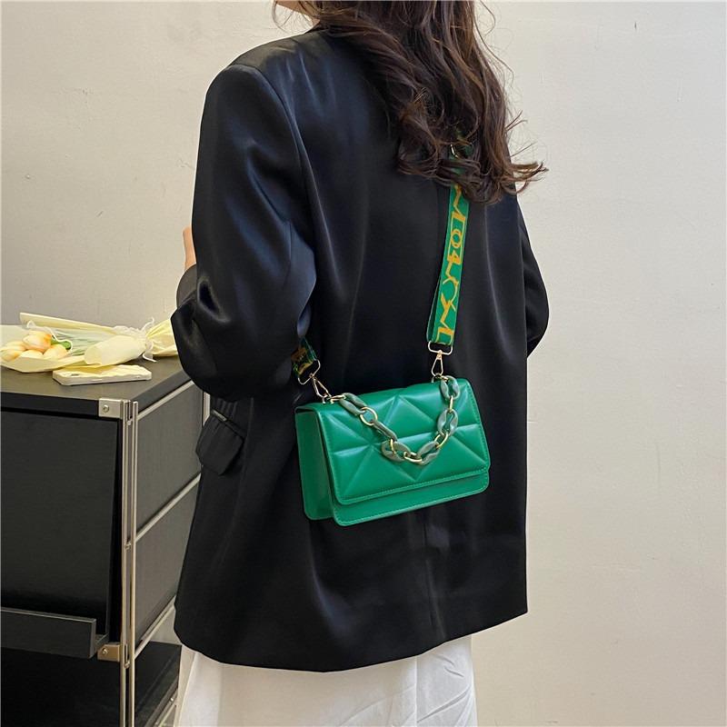 Niche bag women's small square bag summer new fashion simple shoulder bag casual trend messenger bag