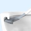 Golf-Langstiel-Toilettenbürste, Silikon-Toilettenbürsten für Badezimmer, Toilettenreinigungsbürste, Biegsamer Silikonbürstenkopf