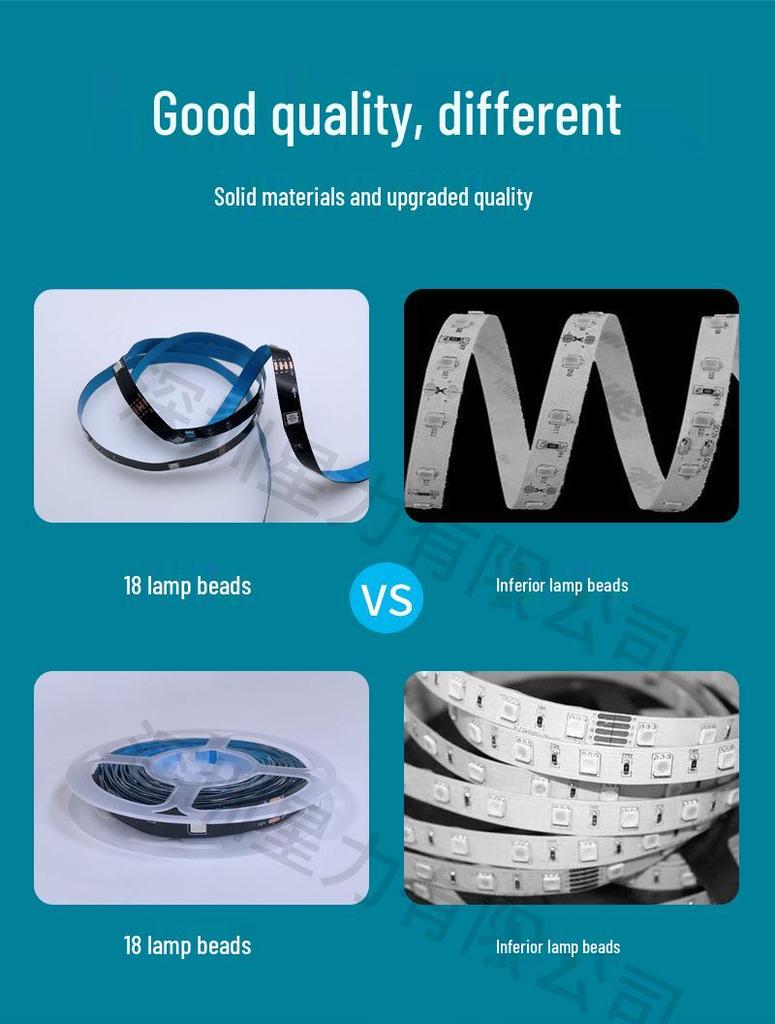 In-Stock 5V Low Voltage RGB LED Strip Light Set with Bluetooth - Ideal for TV Backlight and Atmosphere Decoration