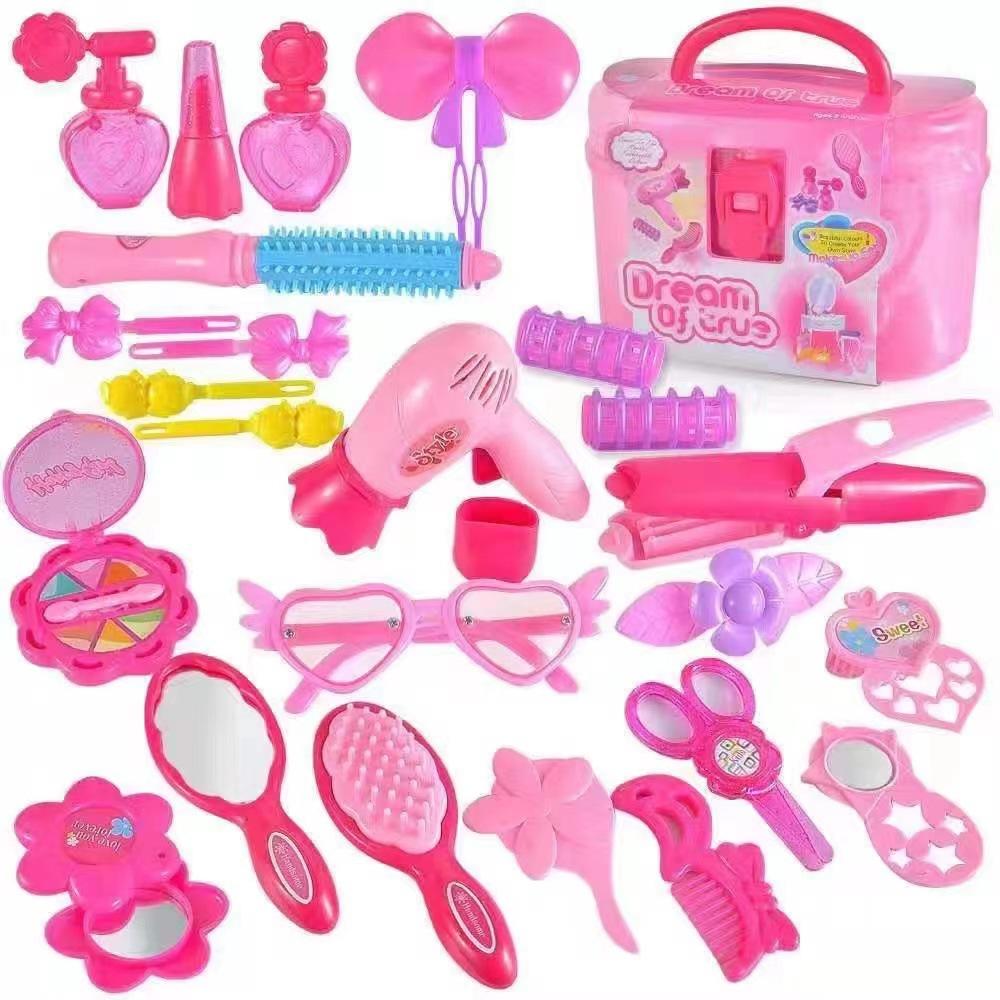 Play House Toys Children'S Fashion Hairstylist Role Playing Simulation Haircut Fanny Pack Set