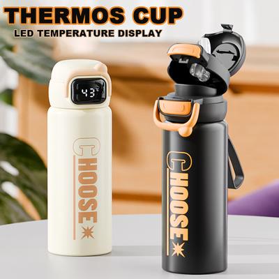 350/500ML Smart Coffee Cup Portable Stainless Steel Thermos Bottle with LED Temperature Display Vacuum Flask Sport Water Bottle