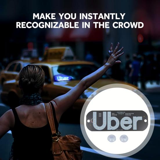 LED Billys Skilt Dekorasjon med Sugekopper Supersterkt Plug-Play Enkel Installasjon Lys