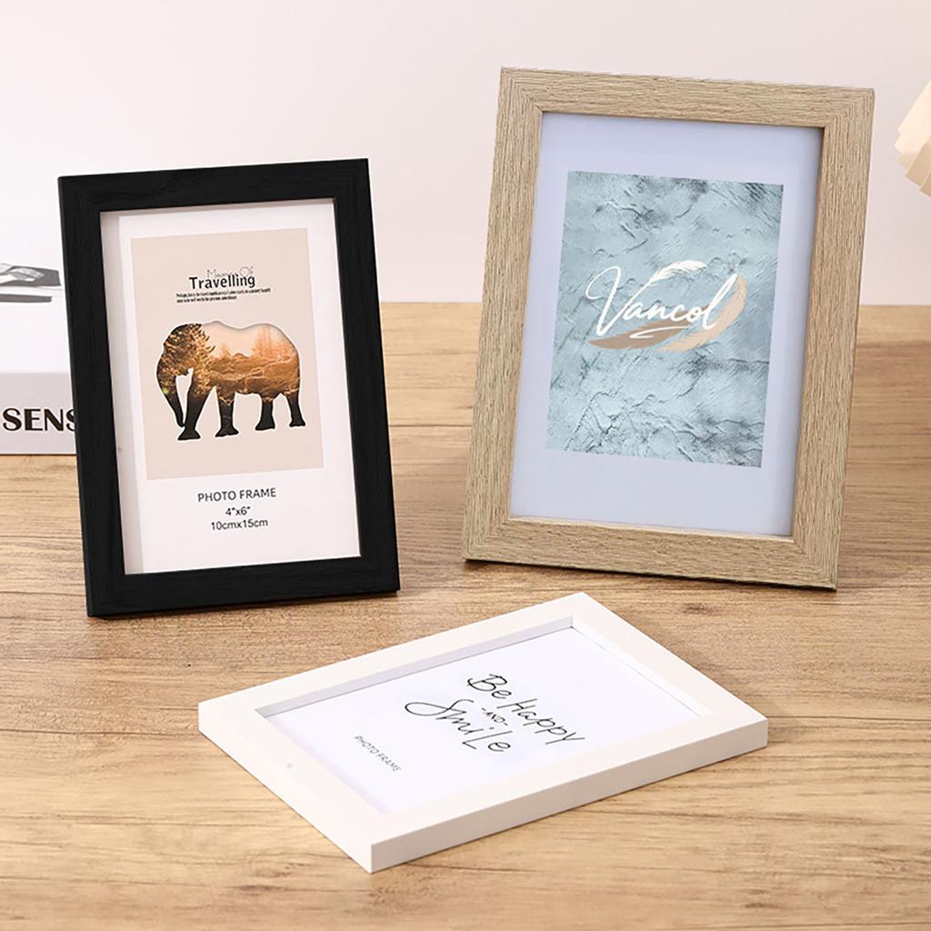 Wood Photo Frame for Picture Wall Fits Any Decor(10x15 15x20 20x25cm/A4) - Desk or Wall Hanging, Commemorative Gift, Home Decor