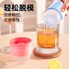 [Hockey Puck Ice Maker] Whiskey Large Round Hockey Puck Mold Silicone Ice Tray Home-Made Ice Block Magic Tool