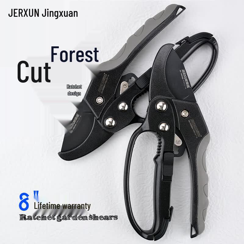 JERXUN Ratchet Garden Pruning Shears