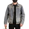 Xintang Men's Plus Size Casual Retro Denim Zipper Jacket - Spring Collection