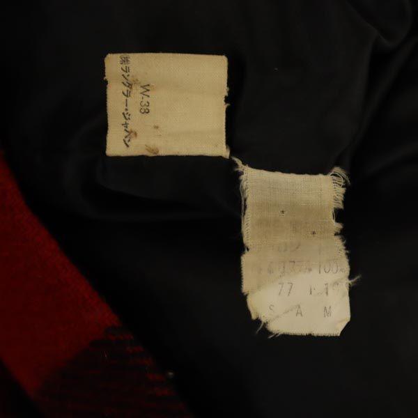 Wrangler Chaqueta de manga larga a cuadros vintage de los 70 L Serie roja Hombre Usado