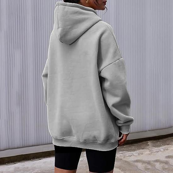 Cozy Fall/Winter Plus Size Hoodie with Thick Material and Sporty Style