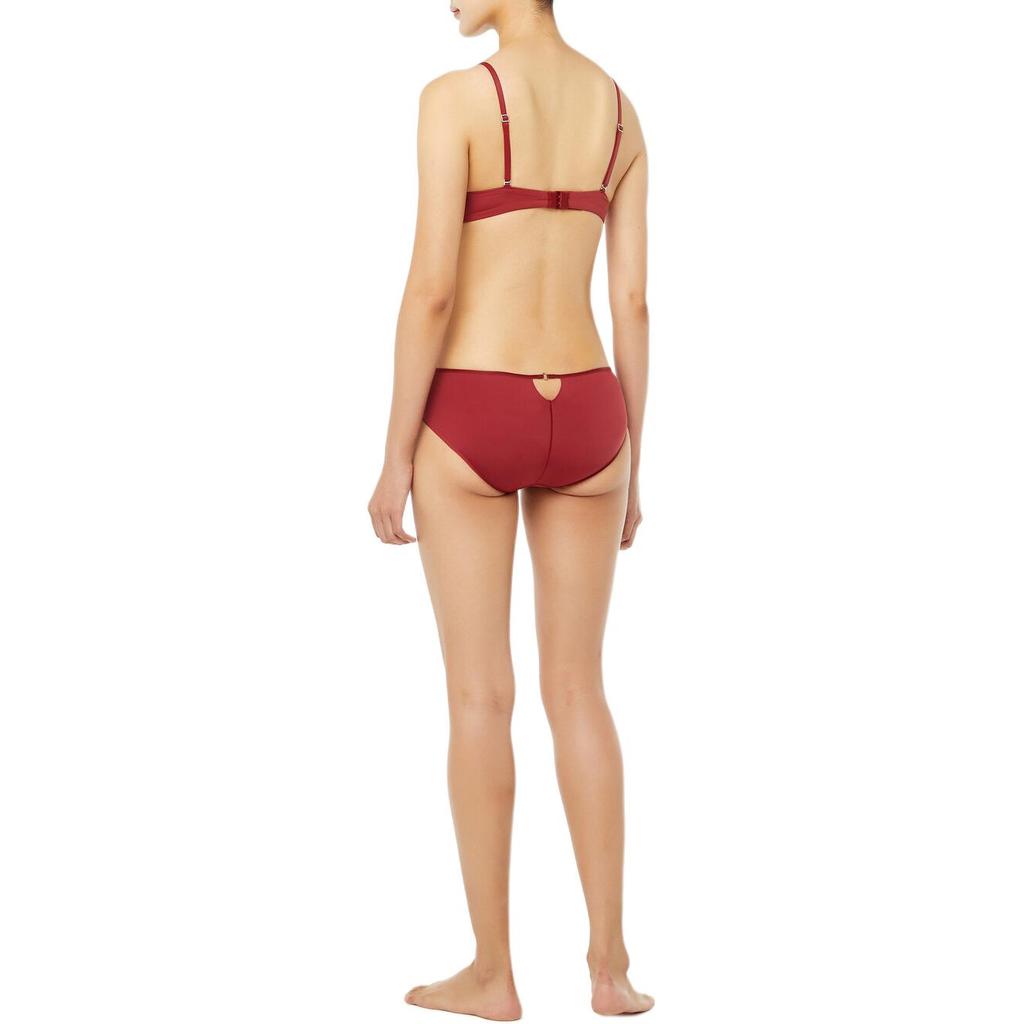 Calvin Klein Solid Color Elastic Slim Fit Breathable Underwear Women underwear Red QF7705AD-GEQ