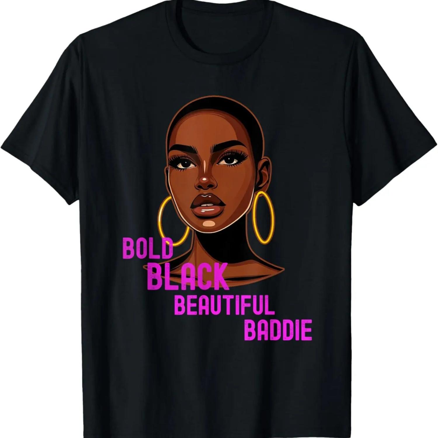 

Bald Black Woman Beautiful and Confident T-Shirt S чёрный