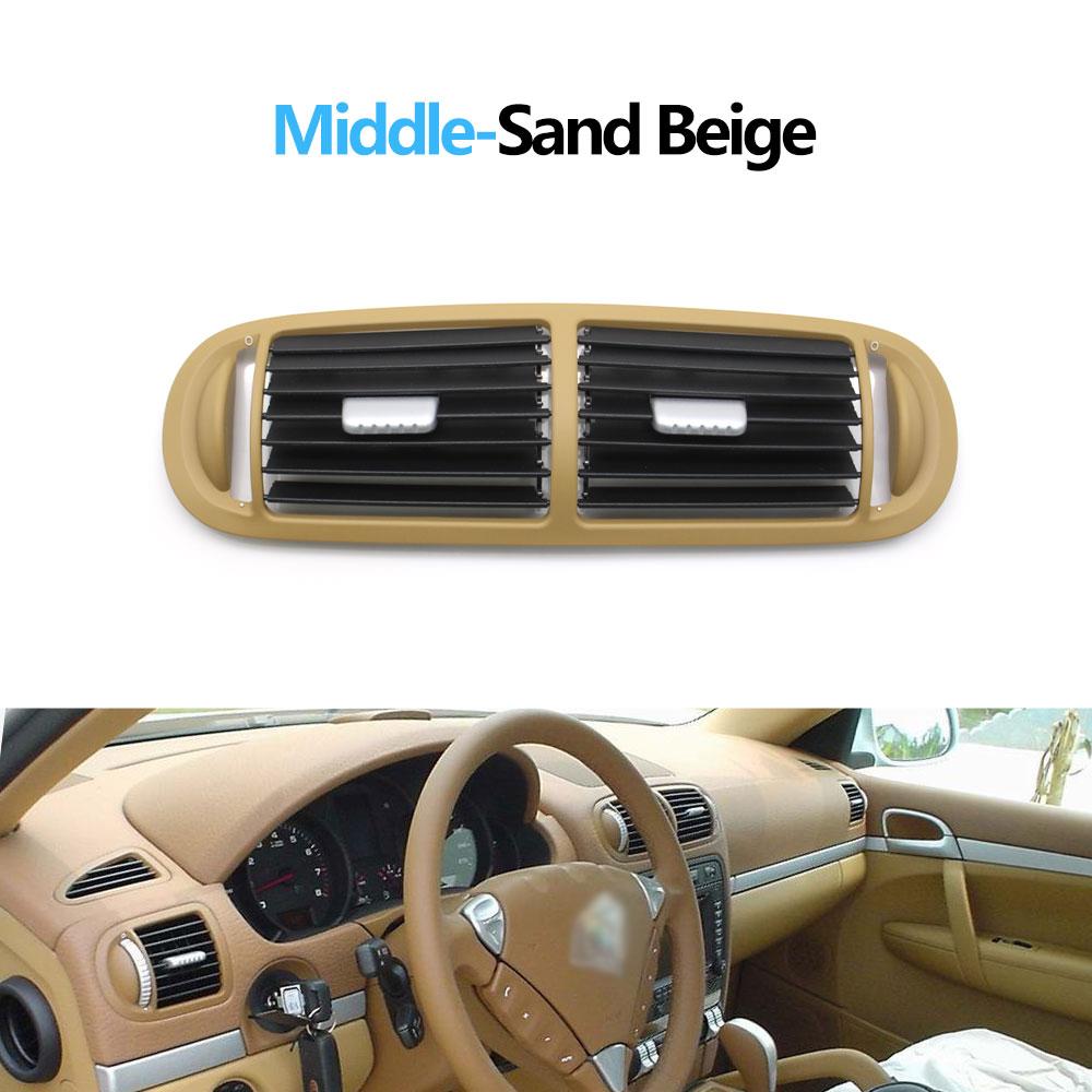LHD RHD Car Front Dashboard Left Right Center Air Vent Grille AC Vent Oulet Cover Panel For Porsche Cayenne 955 9PA 2003-2009