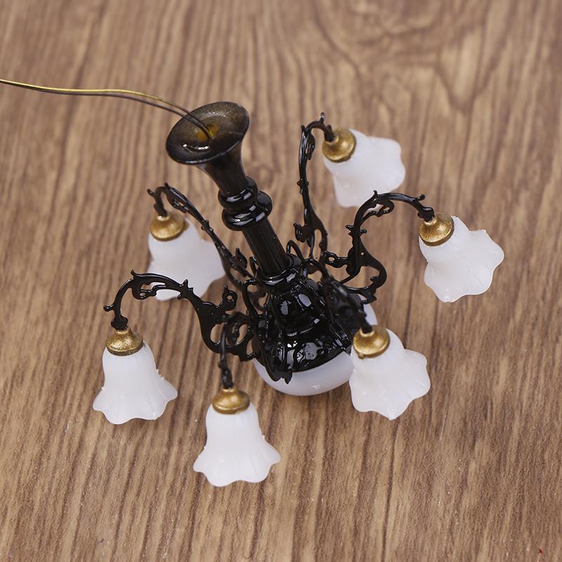 Miniatyr Dukkehus Taklampe Vegglampe Skrivebordslampe Mini LED-belysning Hjemmedekorasjon Dukke Møbler Leke Kan Være Sterk