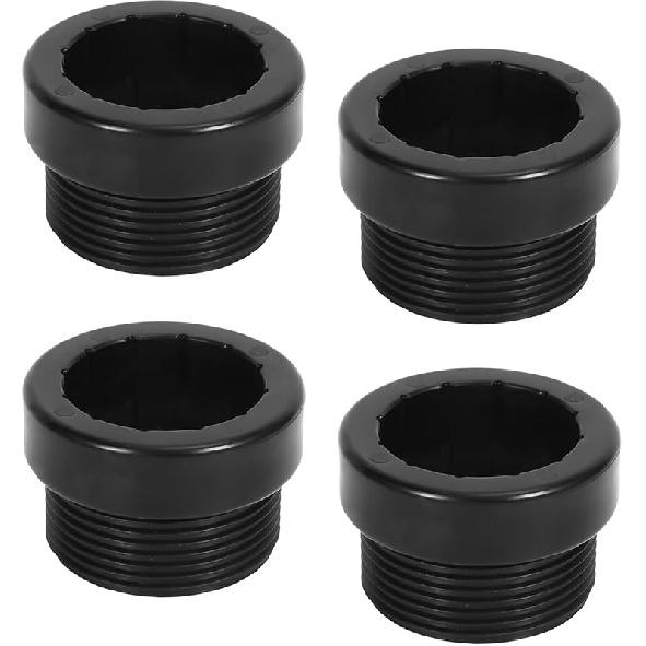 4pcs Pool Umbrella Stabilizer Adapter, Plastic Threaded Pool Umbrella Sleeve Umbrella Pole Insert Stabilizer for 1.5 inch Umbrellas Insert Outdoor