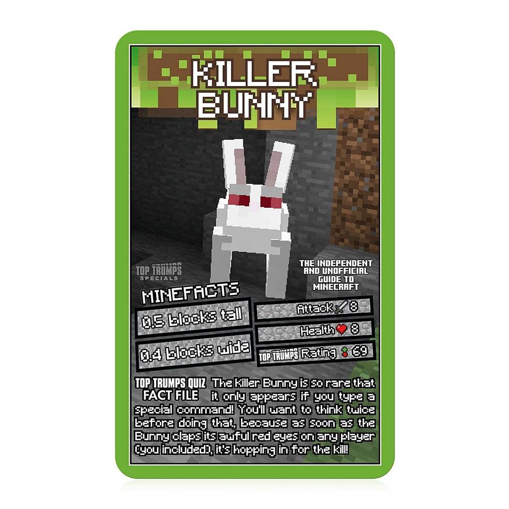 The Independent Unofficial Guide to Minecraft Top Trumps Card Game &
