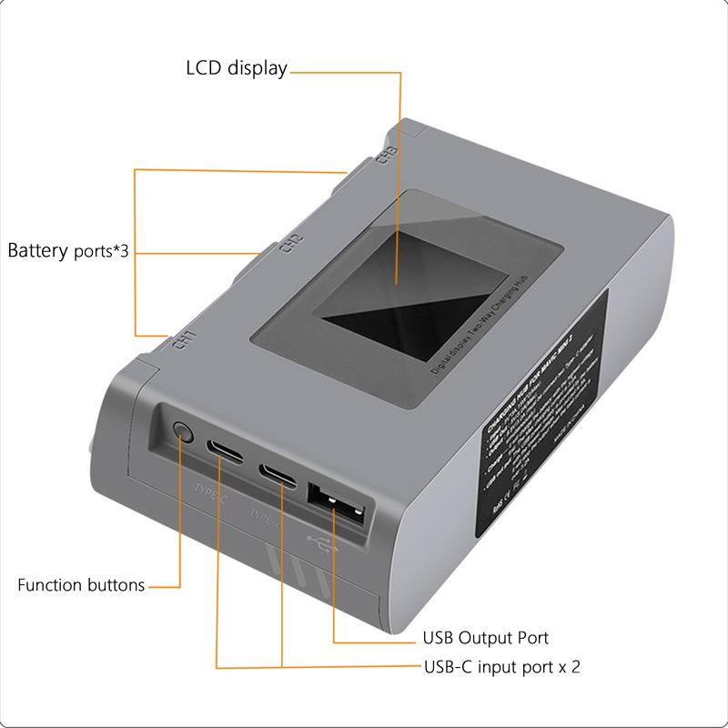 For Mavic Mini 2/SE Battery Charging Hub Drone Battery Charger Charge Three Batteries for DJI Mini SE/Mini 2 Drone Accessories