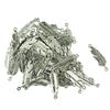 100 Pieces Charm Pendant Tibetan Metal Beads Silver Color Jewelry Making Crafts Fit Bracelet