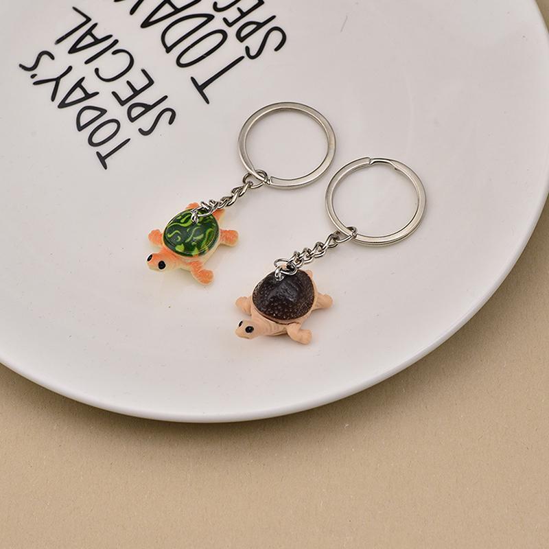 Retro Turtle Keychain Unique Cute Pendant Keyring Charm Sea-Themed Jewelry Gift
