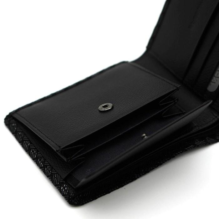 [Indentaya] Inden Two-Fold Wallet with Coin Case, Men's, Deer Leather, Traditional Craftsmanship, Made in Japan, No. 2006 ([1-158] Black