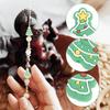 20Pcs Christmas Tree Beads Silicone Focal Beads Silicone Charms Keychain Making Kit Spacer Bead for Beaded Pen DIY Jewelry Craft Garland