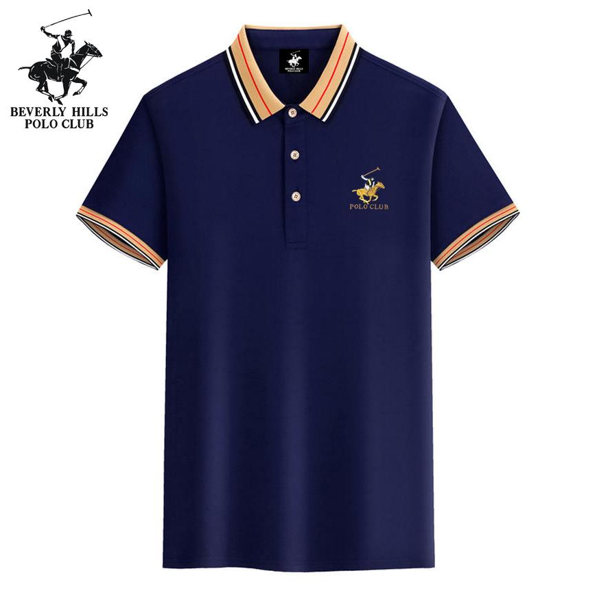 

POLO CLUB Summer 2025 New Embroidered Business Casual Lapel Polo Shirt, Comfortable New Skin Couple Polo Shirt S