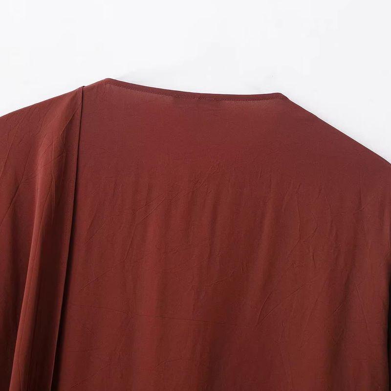 Araltay New Arrival Fashion Style Women's Clothing Fashion All-Match Minimalist Casual Style Bow Tie Neckline Elegant Smock Top